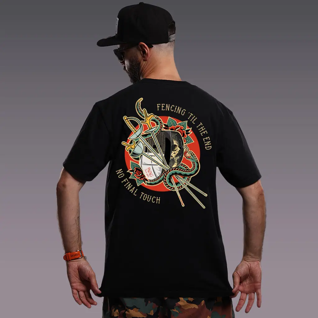 Black Fencing T-shirt - No Final Touch - FNCNG