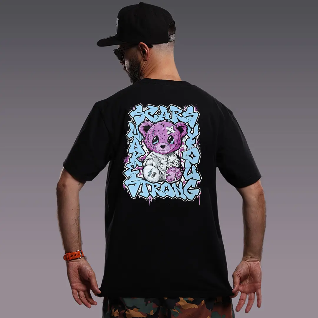 Black Fencing T-shirt - Scars Make You Strong Black - FNCNG